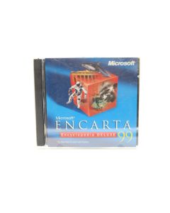 Microsoft Encarta Encyclopedia 99 PC CD CD-ROM Reference Deluxe Edition RETRO